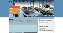 Desktop Screenshot of anchormarinemiami.com